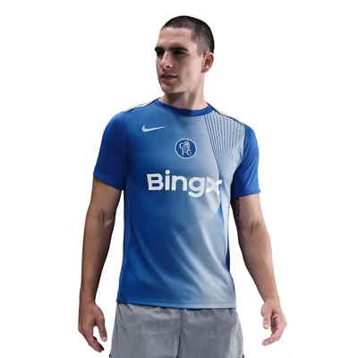 Nike Chelsea Pre-Match Trainingsshirt 2025-2026 blauw wit