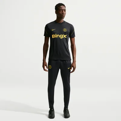 Nike Chelsea Strike Trainingsbroek 2026-2027 donkerblauw wit goudgeel