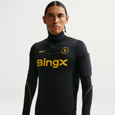 Chelsea trainingspak 2026/2027 Nike Strike donkerblauw goudgeel