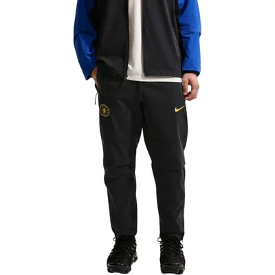 Nike Chelsea Tech Woven Trainingsbroek 2026-2027 donkerblauw goudgeel