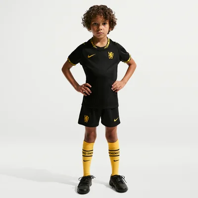 Nike Chelsea driedelig uittenue 2026-2027 zwart kleuters